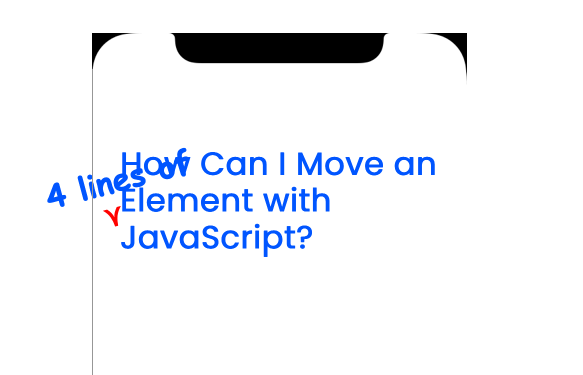 image showing how long titles with this techniuqe look on a narrow width screen.
