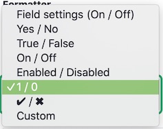 boolean option in Drupal views configuration
