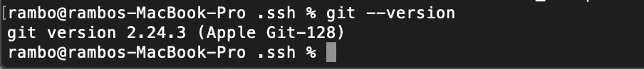 git --version option flag