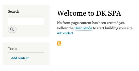 blocks on the homepage of new Drupal install showing tools block only availabe to logged in users