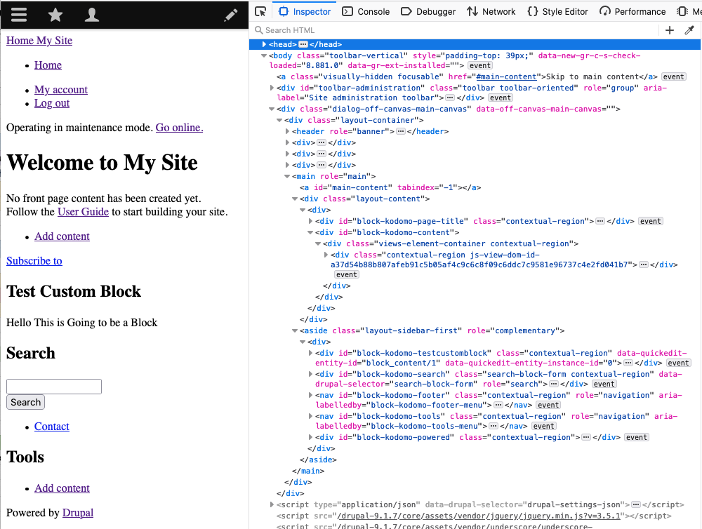 drupal stable theme semantic HTML with rendered display