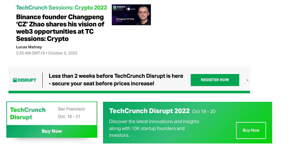 techcrunch colour monochromatic palette with diffrent hues of green