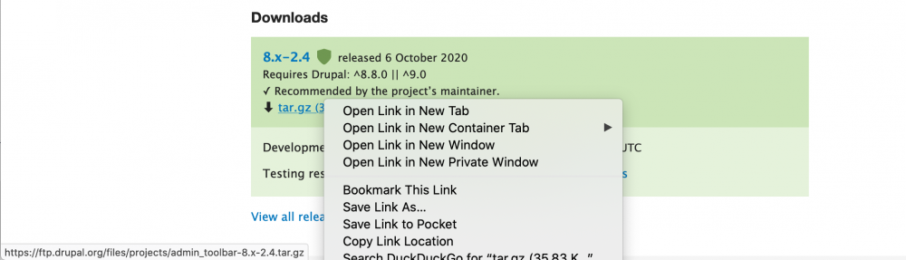 drupal module install url