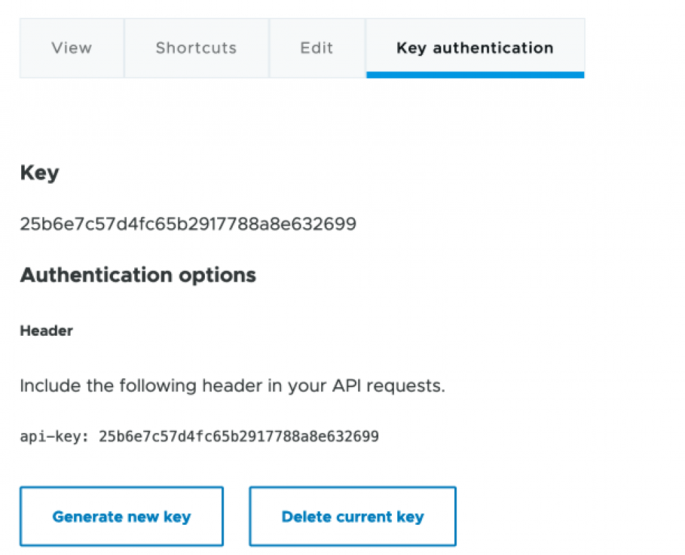 drupal key authentication user profile page with api-key
