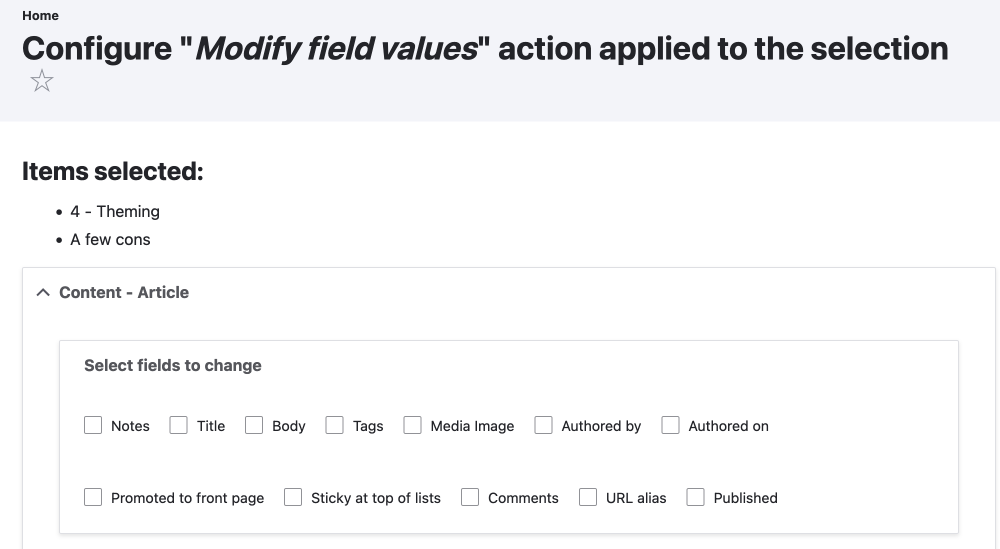 views bulk edit modify field values default form