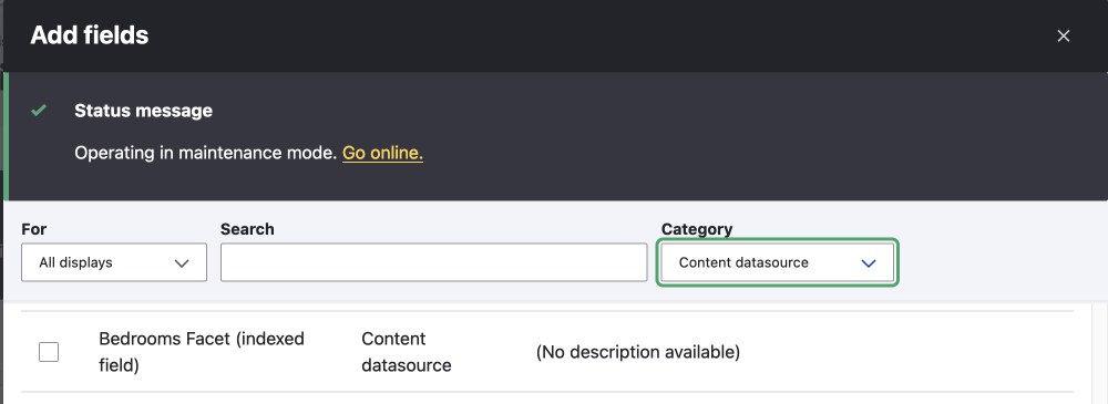 add datasource indexed field to your Seach API view