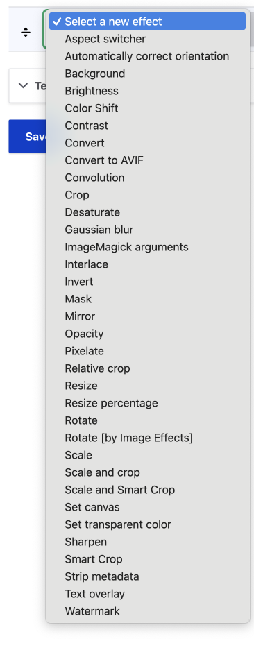 image stlyes with image effects installed
