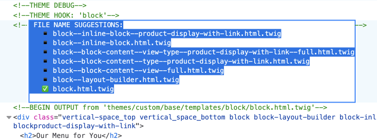 inline block template name suggestions
